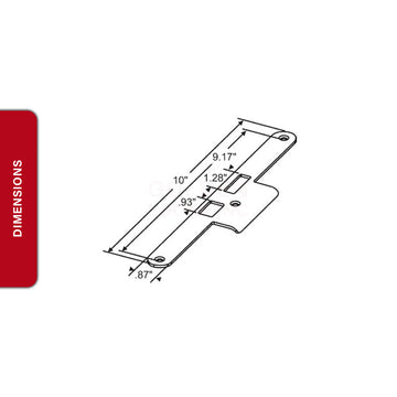 Latch-Deadbolt Strike 56-450SS-LH